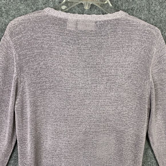 Vintage Cardigan Sweater By Preview International Lavender Women Medium - Picture 7 of 10